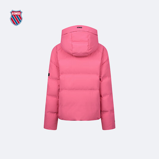 盖世威（K·SWISS）女羽绒服冬季新款时尚经典休闲保暖上衣1910860 691紫荆红 XL