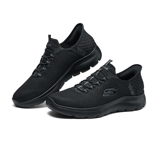 Skechers Flash Wear Shoes Zapatos para hombres Summer Directivo Sala suave People Lazy Pedal Mesh Balentable zapatillas Casuales 232457