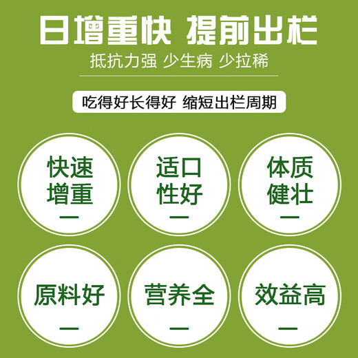 East China Zhengda 8% growth and fattening early stage premix medium and large pig feed pulls the skeleton and gains weight quickly, the skin is red and the hair is bright, 10 get 1 free (11 bags are issued)