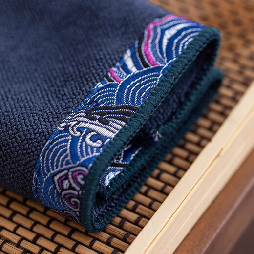 Yipin Workshop tea towel cloth absorbent high-end tea mat cloth absorbent tea table absorbent cloth rag stain-resistant tea cloth tea towel tea table towel embroidered Yunjin tea towel - brown