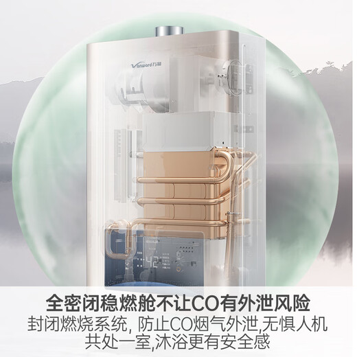 Vanward balancing machine 12 liters of natural gas for gas water heater, 15% national subsidy, can be installed with double protection in the bathroom, ECO energy saving JSG24-WE3W12
