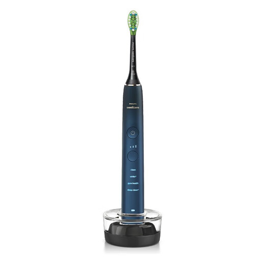 Philips [Xiao Zhan recommande] Brosse à dents électrique électrique Diamond 9 Série Couples adultes Couples d'anniversaire pour garçons / hommes et dames Modèle de mise à niveau national de subvention | Smart Star Diamond Brush [Sailor Blue]