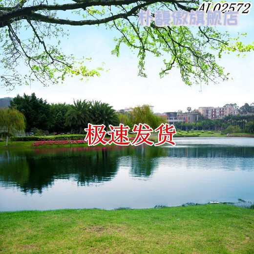 新直播背景视频直播间主播山水田园外景快手抖音网红背景布 11149 宽2米高2.5米