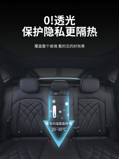 Hanxuan is suitable for Feifan F7 window sunshade thermal insulation sun protection privacy front camping front sunshade double-layer light-transmitting sunshade whole car sunshade 8-piece set [storage bag] Feifan F723-24 models