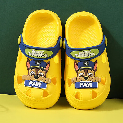 G.Duckkids Wangwang Team Pantoffeln Kindersandalen für Frauen 2023 neue Modejungen, kleine und mittelgroße Kinderbaby Weiche Bottom Beach Hole Schuhe Wangwang Team 2020 Sky Blue Perlen Innere Länge 14140 Geeignet für 22