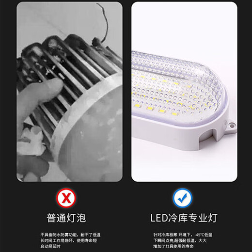 Guan'an led cold storage lamp outdoor waterproof, moisture-proof and explosion-proof lampshade warehouse factory special lighting three-proof lamps Beijing warehouse delivery 25w square