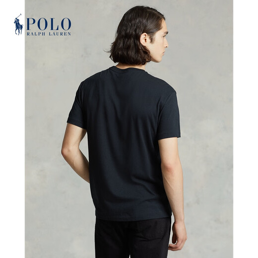 Polo Ralph Lauren Men's Clothing Classic Customized Slim-fit Short-sleeved T-shirt RL12050 001-Black L