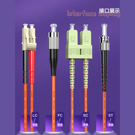 Biyaz Telecom Grade Fiber Optic Jumper SC-LC (UPC) 3 mètres 5 Pack OM2 Multi-mode Dual-Core Duplex Fiber Optic Câble Émetteur-récepteur JX35