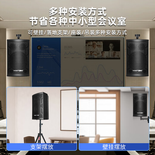 Westin Home KTV Audio Set KTV Singing Full Set Equipment Speaker Audio Bluetooth Amplifier Microphone Conference Training Classroom Dance Studio 106 Meeting +393