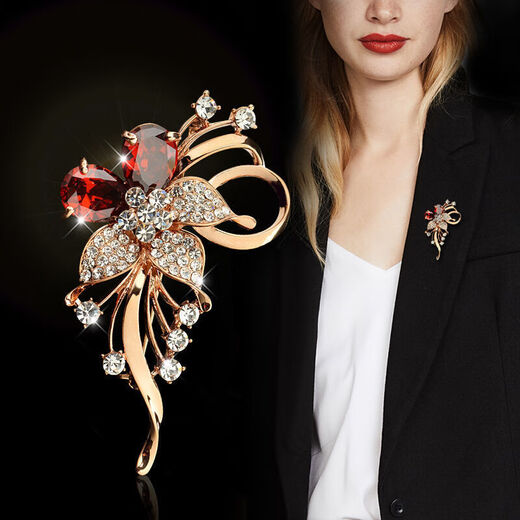 Wind Valley Bird Corsage Brooch 2024 New Fashion Accessories Feminine Luxurious Versatile Personality Exquisite Coat Pin 03