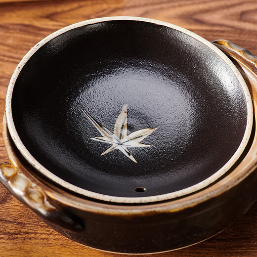 
Cocoa House Japan imported from original Japanese rainbow cherry blossom ten grass earthen pot casserole suki pot claypot rice cooker M3891 Jinghongye No. 6 0.8L