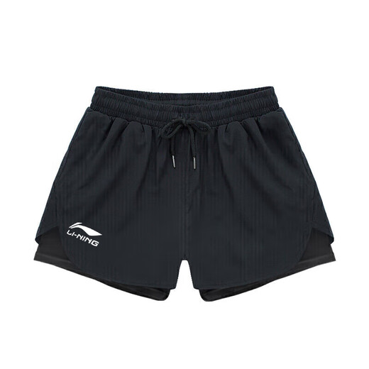 Li Ning (LI-NING) swimming trunks for men's anti-embarrassing swimming trunks flat corner double-layer anti-exposure amphibious beach pants 337 XXXL