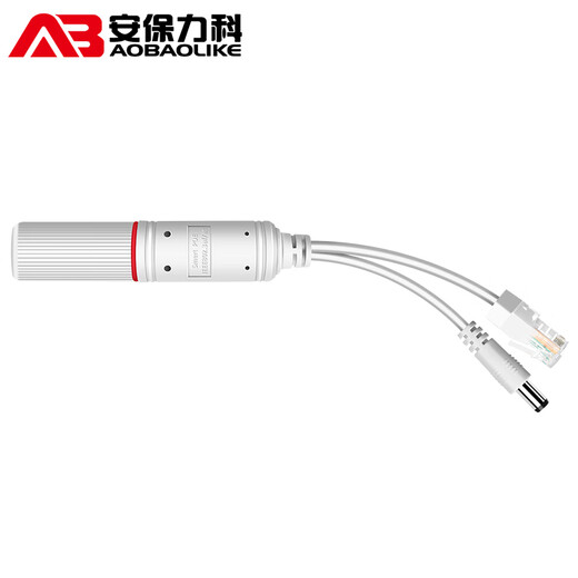 安保力科 标准POE分离器室外防水 国标48V转12V poe转换器供电模块网络监控摄像机 ABLK-4812M