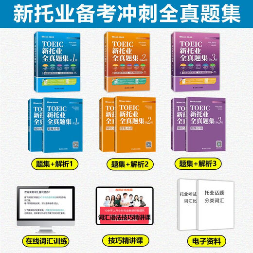 Matson 2025 Neues TOEIC-Komplett-Fragenpapier, 123. Serie TOEIC TOEIC-Komplett-Fragenbank Wahre Fragen TOEIC-Vorbereitungslehrbuch Komplettes True-Fragenset TOEIC-Englisch-Testmaterialien (1. Serie) Neues TOEIC-Komplettfragenset