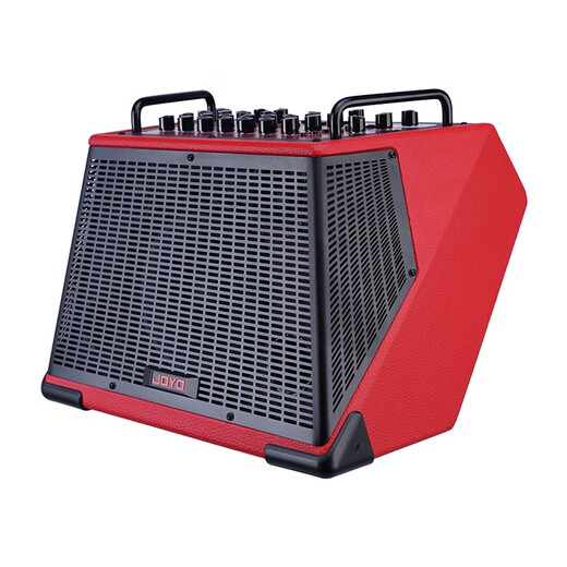 JOYO musical instrument speaker guitar piano electric blowpipe audio folk rechargeable bluetooth drum machine live broadcast internal recording outdoor playing and singing audio new BSK-150 red + with DM-2 wireless microphone