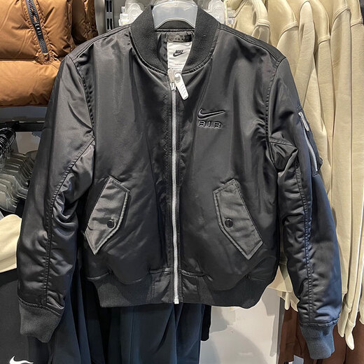 Nike (Nike) Coton Veste de coton masculine Nouvelle veste de coton décontractée chaude Collier Collier de base de baseball à la mode