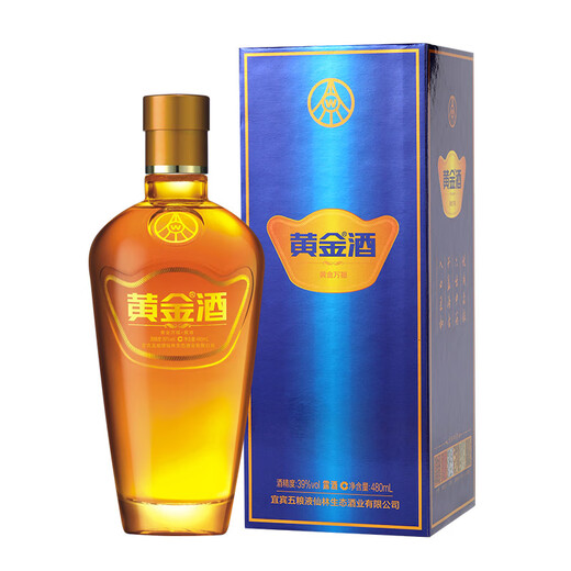 Wuliangye Xianlin Ökologie Goldener Wein Wanfu 39 Grad 480 ml Einzelflasche