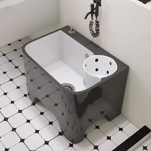 Nordic Grey Homeving Ceramic Bool Bool с дренажной бассейной для бассейна.