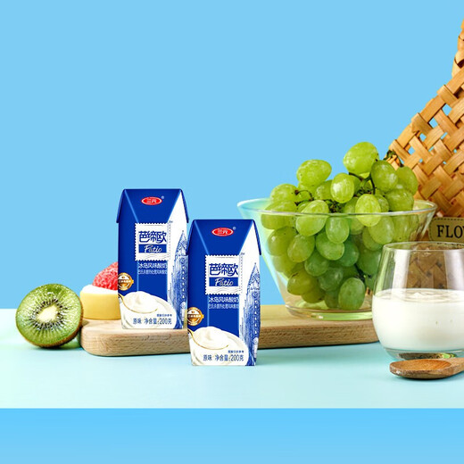 SAN YUAN BATIO Normal Temperature Yogurt 200g*24 Boxes Original Icelandic Style Gift Box Afternoon Tea BATIO Original Yogurt 200g*24 Boxes