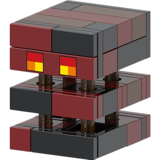 Fengxi compatible with Lego Minecraft third-party ender man, flaming man, Steve Alex, plugged building blocks, XH1585-Slime