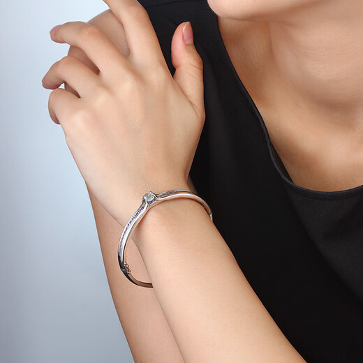 Nianfumusi Palace Elegant and Fashionable Tanzanite Aquamarine 925 Bracelet Women's Blue Gemstone Bracelet Birthday Gift