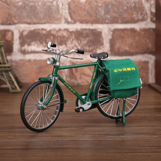 Star rudder 28 big bar bicycle model mini metal simulation old-fashioned bicycle retro nostalgic old objects ornaments green