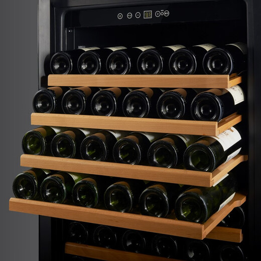 Bacchus wine cabinet 103 bottles Constant temperature cabinet constant humidity household large capacity wine storage cabinet fresh cabinet champagne wine embedded refrigerated display cabinet air-cooled frost-free living room office YC-270-flat rack-height 1.64m 103 bottles