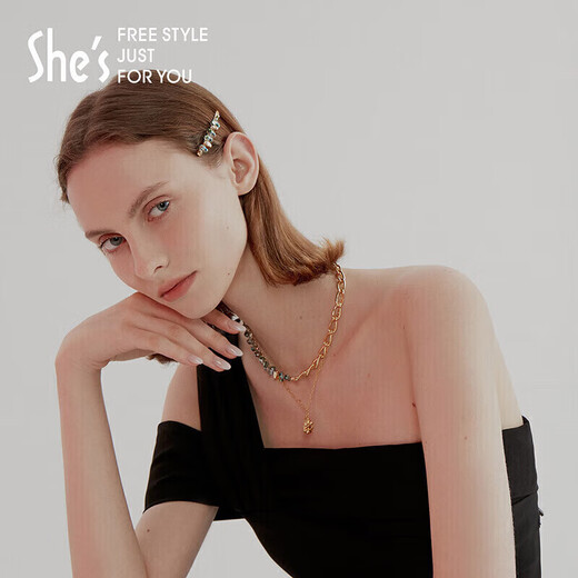 She s Qianzi hairpin crystal guard imitation crystal bangs side clip fashion hairpin birthday gift for girlfriend