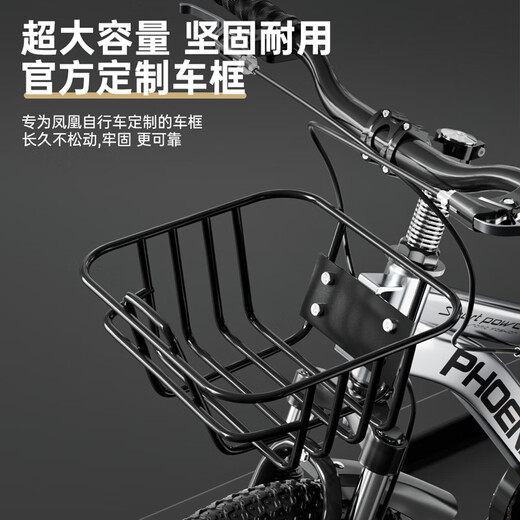 Phoenix (Phoenix) children's bicycles, men's and women's baby bicycles, 3-8-12-year-old children's mountain bikes, 14-18-22-inch children's bicycles, extremely krypton integrated wheels + cool silver + Hummer auxiliary wheels, 16 inches suitable for height (105-130cm)