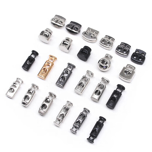 Metall Federschnalle Schnalle Schnalle Schnalle Hanging Glockenstopp Seilschnalle Kordelzug elastischer Einstellung Pull Seil Kleidung Zubehör