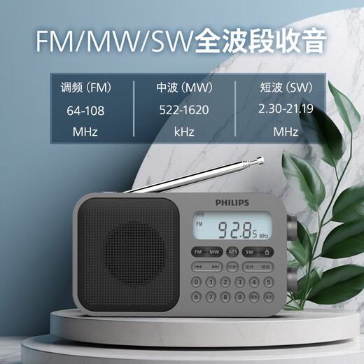 HKMW索尼机适用收音机老人专用2025便携全波段新款高端半导体充电式爸礼物 3878黑色【标配】 支持插卡