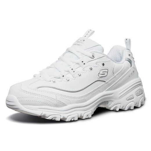 Skech casual shoes women's shoes autumn thick-soled dad shoes small white shoes flagship sneakers white / silver 11979-WSL 35