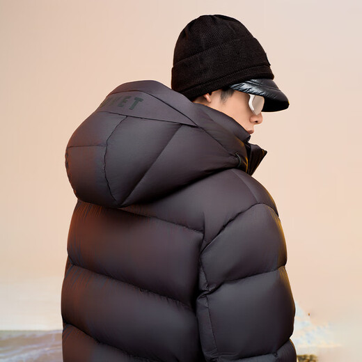 Govan schwarz-goldene Gänsedaunenjacke Lei Zongs gleiche Funktion 4.0 Five Grid neue kurze Herren-Daunenjacke Haute Couture Ritter schwarz L