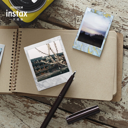 INSTAX Fuji instax polaroid square photo paper white marble single package 10 sheets