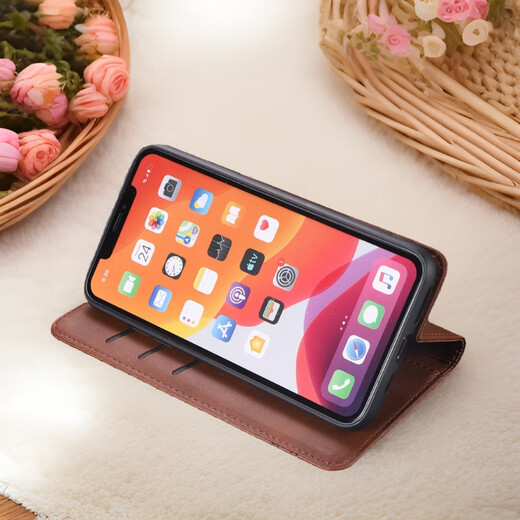 Ju Xiaozhi eignet sich für Honor X60 Mobiltelefon Hülle Flip Leder Hülle BRC-AN00 Wallet Card Case Full-Pack Anti-Fall-Fall-Innenhülle High-End-Ledermagnetanhang Honor X60 [Black]