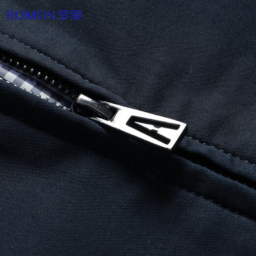 Romon 100% reine Baumwolljacke für Männer mittleren und jungen Menschen Frühlings- und Herbstmäntel für Workwear Casual Revers Daddy Anzug Herrenjacke Hemd