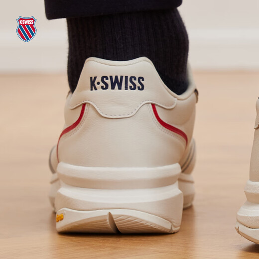 KSWISS men's and women's sneakers spring new breathable comfortable cushioned casual shoes 9274-US 113 Wimbledon white/navy/grey red 41.5