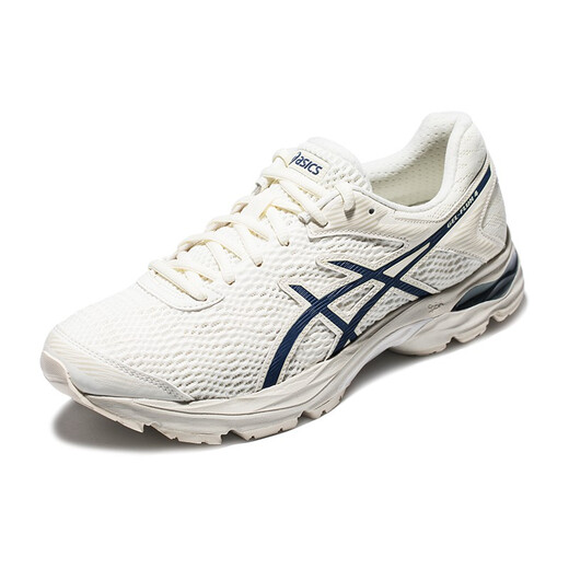 Chaussures pour hommes Asics, chaussures de course amorties, chaussures de sport respirantes, gel-flux 4 1011a614 beige / bleu 42