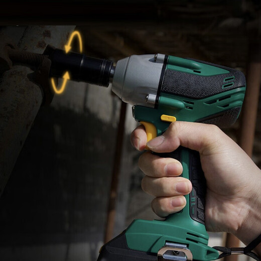 Hongjie (HONGJIE) Hongjie Cordless Wrench High Torque Electric Constant Power Wrench Frame Worker Impact Wrench 18V (1 piece)