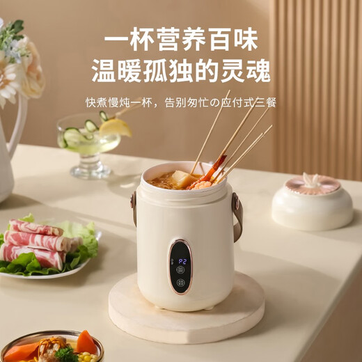 爱奢尔伴手礼八一纪念品养生壶电炖杯保温杯礼盒送老师员工奖品退休礼品 商务高端礼品定制伴手礼白色 公司周年庆活动送客户员工奖品