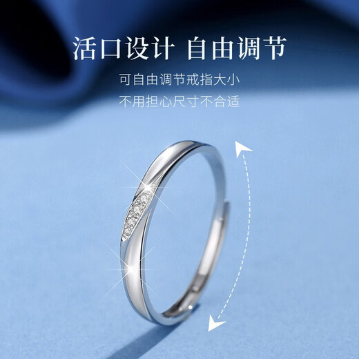 BJYLS999 pure silver ring women's single ring design sterling silver ring ring tail ring jewelry birthday gift for girlfriend S999 pure silver intertwined ring