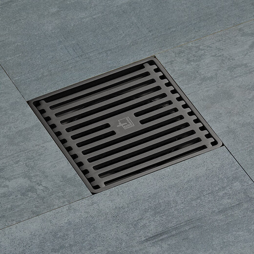 Submarine MGK40-10 gun gray stainless steel ultra-thin floor drain four-proof shower floor drain 40 diameter