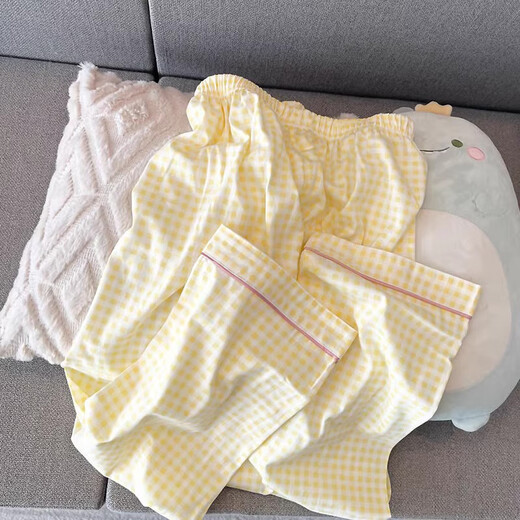 Xuan Mulin Koreanische Version von niedlichen Beaver Dew Pyjamas für Frauen im Frühjahr und Herbst Neue Studentenhauskleidung Drei-teiliger Anzug für Sommerkleidung L1484 Drei-teiliger Anzug L Empfohlen 100-120jin [Jin ist 0,5 kg]