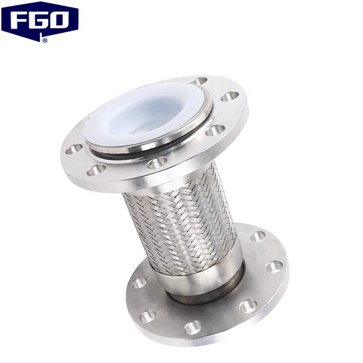 FGO stainless steel fluorine lined braided bellows chemical standard BWGF46-16P DN100 length 10 meters DN100 stainless steel fluorine lined