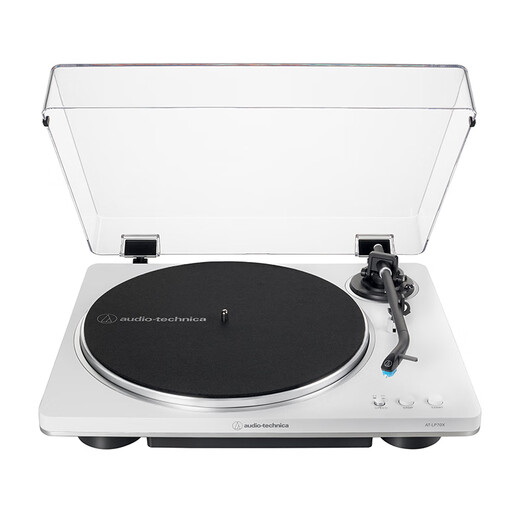 Audio-Technica AT-LP70X vinyl record player, fully automatic belt drive, dual speed record player, retro gramophone, record player, professional audio LP70XBT+Marshall STANMOREIII set