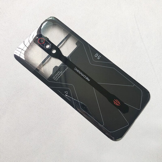 Nubia Red Magic 5G rear cover glass Play 5S mobile phone case NX659J rear case Battery cover shell Red Magic 5G/NX659J rear cover hacker hacker with worker