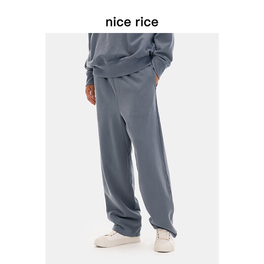 好饭nice rice好饭 r.系列500G全棉直筒休闲卫裤[商场同款]NCQ12027 深褐色(500克) S 均码