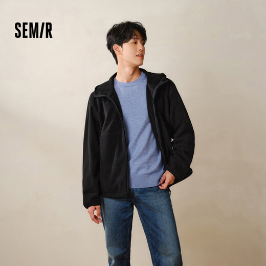 Semir Jacket Men's Antistatic Polar Fleece Plush Jacket Hooded Winter Jacket Versatile Couple Style 109724108202