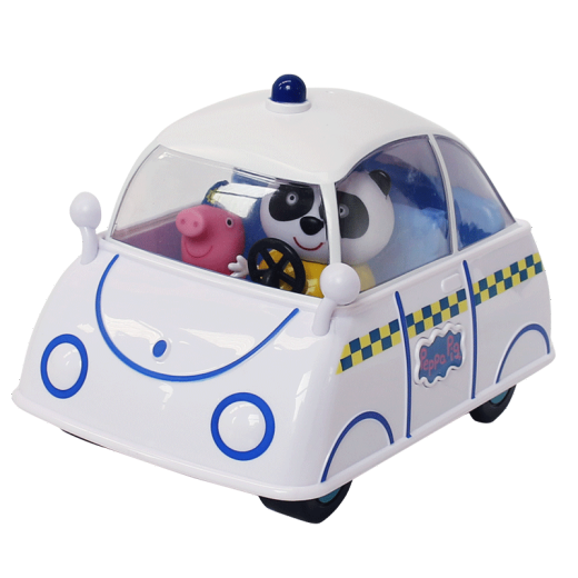 Peppa Pig toys Peppa Pig doll family scene set Playing house children girl gift Peppa Pig happy police car