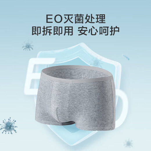Made in Tokyo, pure cotton disposable underwear, men's boxer briefs, EO sterilized, disposable, daily throw away, business travel, 4 pack, XXL size